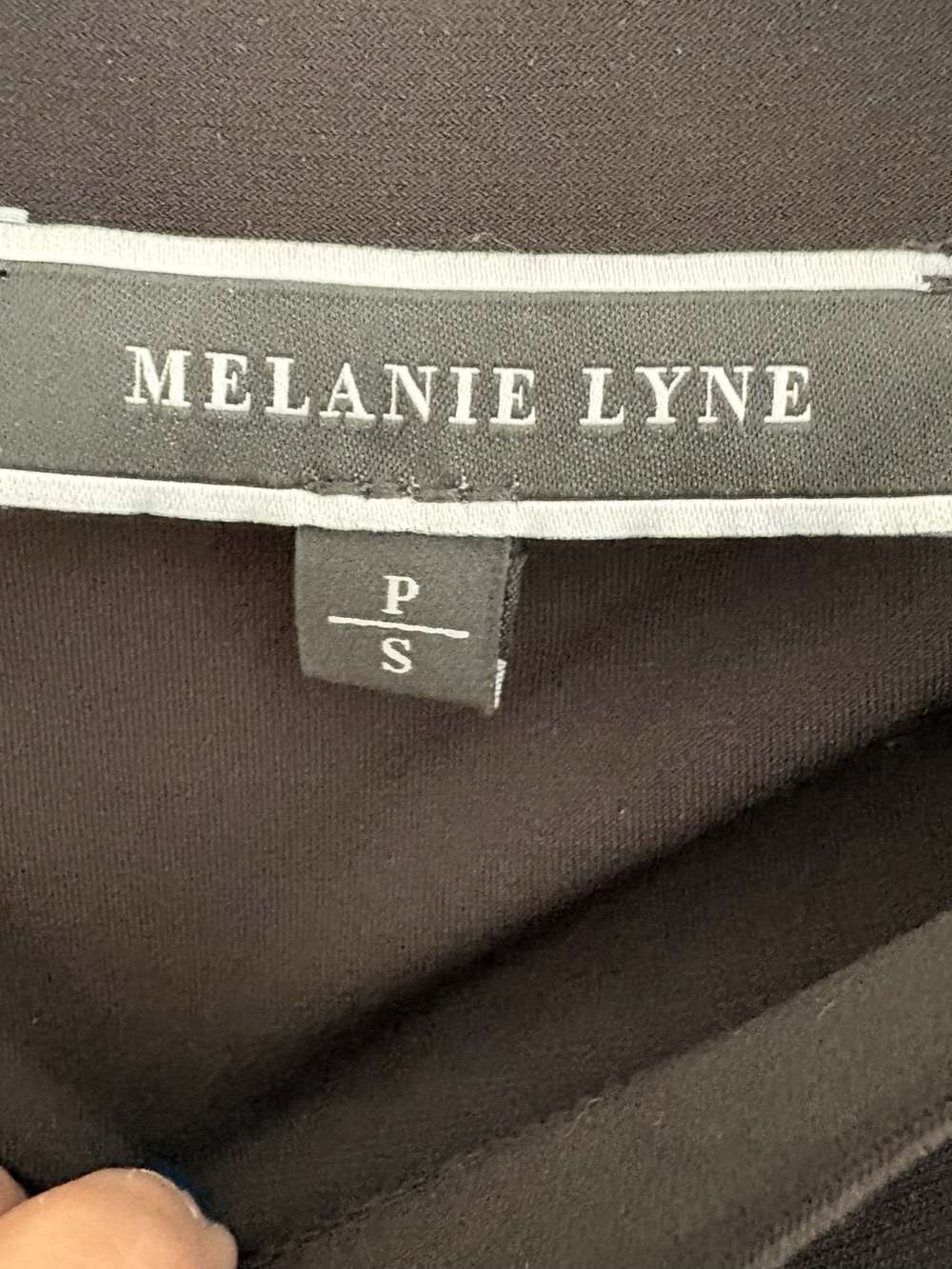 Melanie Lyne Dark Brown Peplum Top – Size P/S - Picture 4 of 8